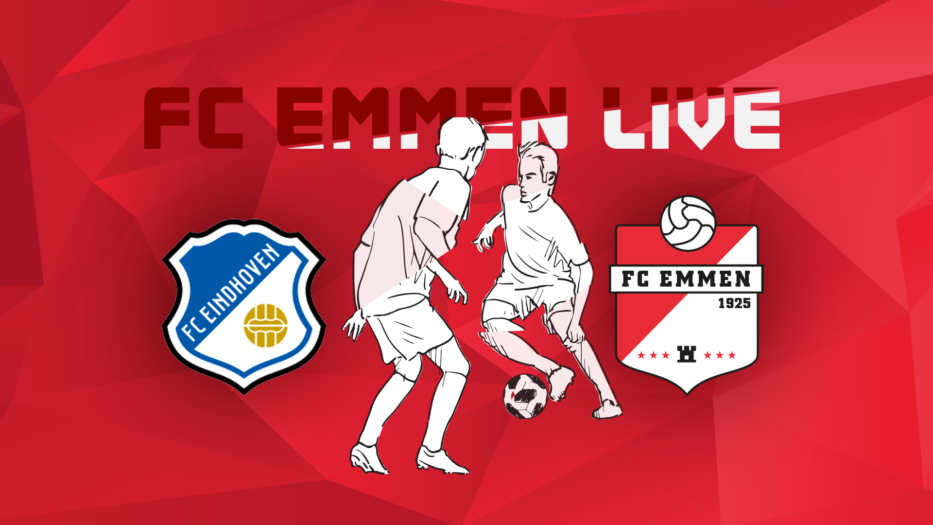 Volg hier de wedstrijd FC Eindhoven - FC Emmen