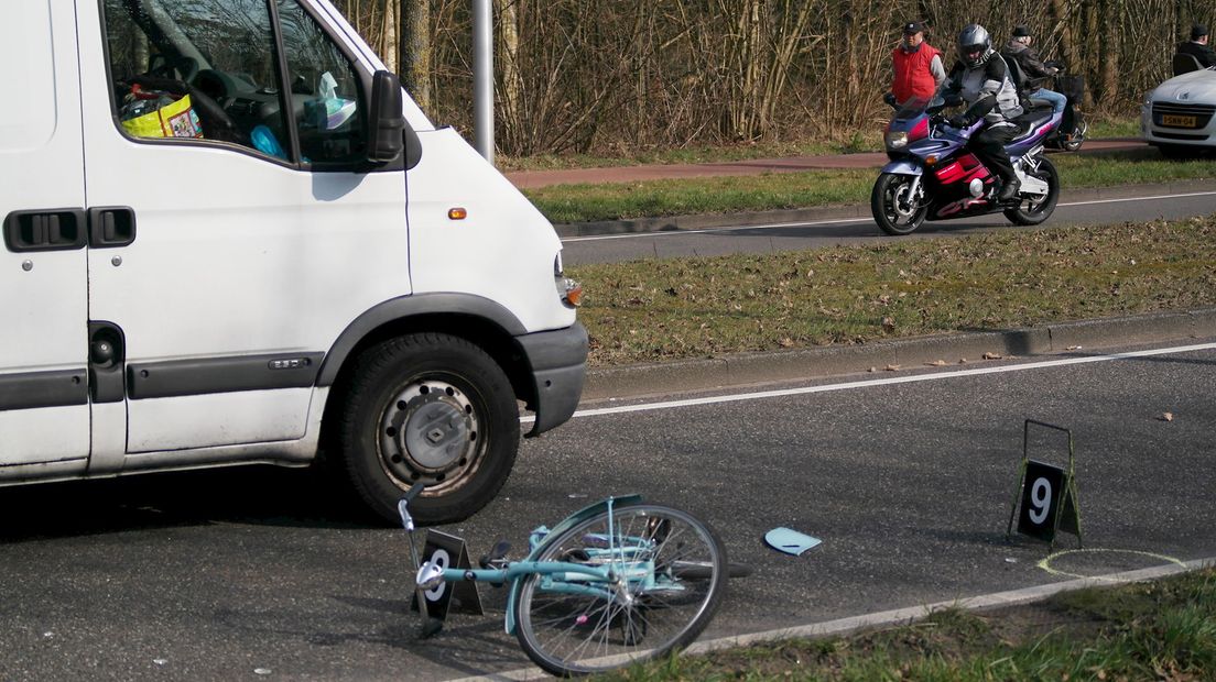 Ongeluk met meisje op de fiets in Enschede