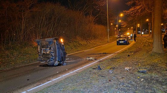 Ravage na botsing • motorrijder zwaargewond