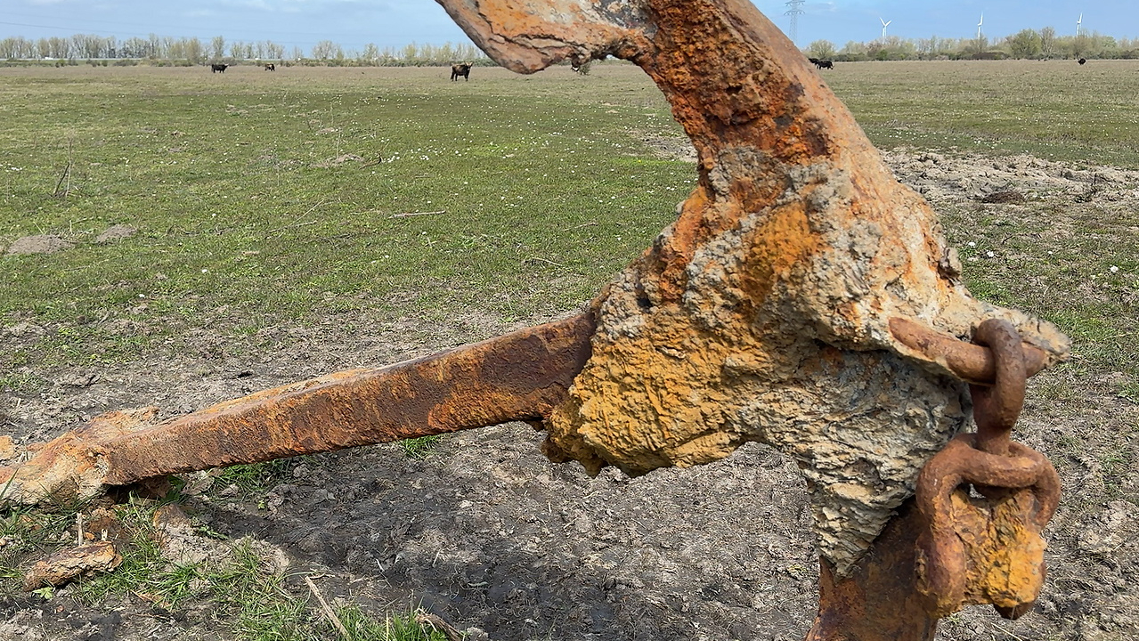 Het historische anker.