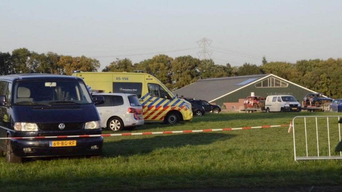 Ongeluk tijdens autocross