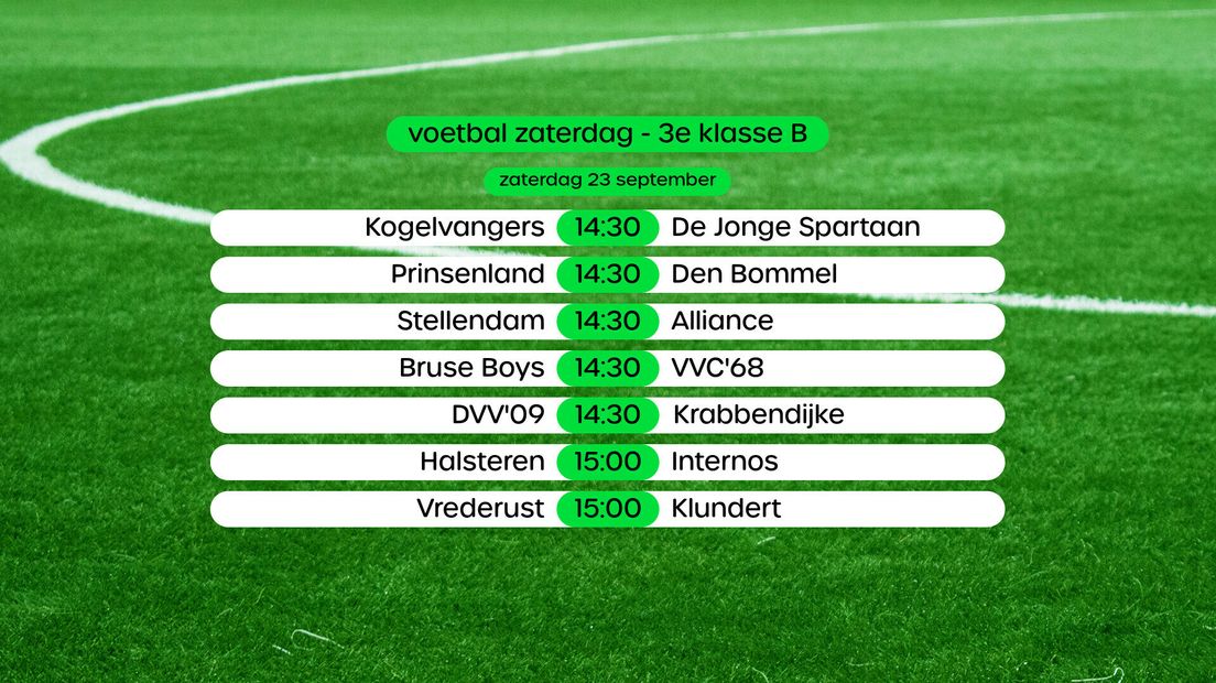 voetbal 3e klasse B