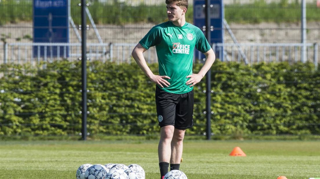 Tom van de Looi terug op het traingsveld in Groningen