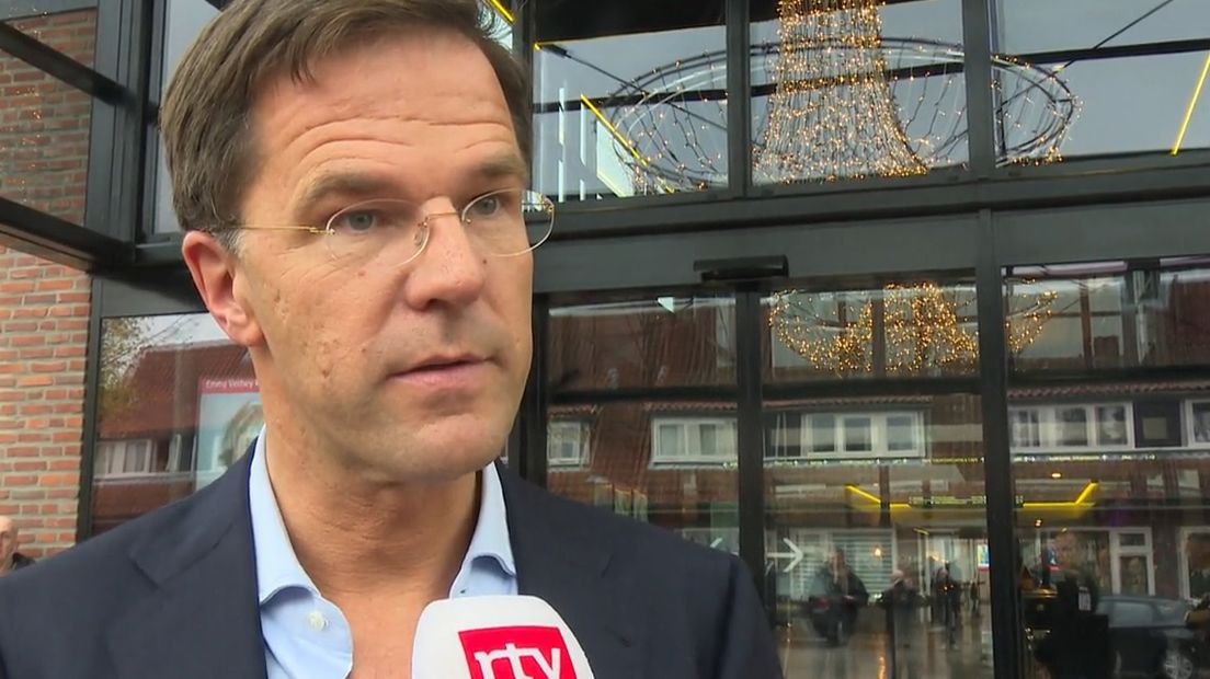 Mark Rutte noemt het voorval in Emmen 'vreselijk' (Rechten: archief RTV Drenthe)