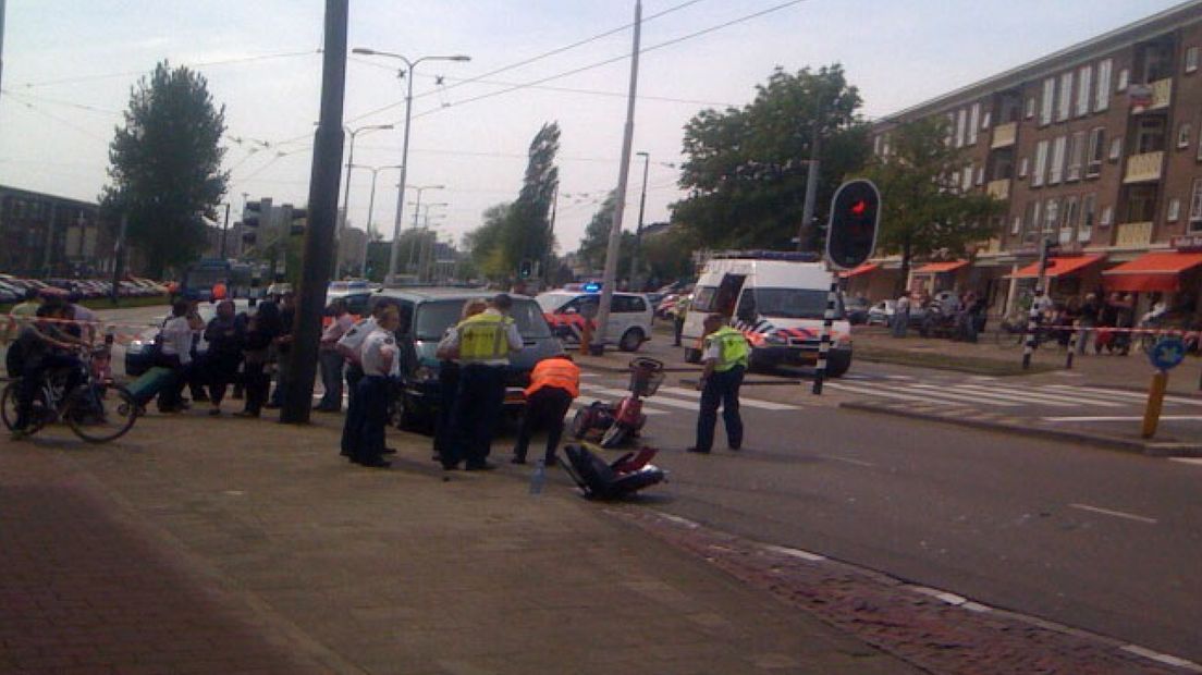 Gewonde botsing Johan de Wittlaan