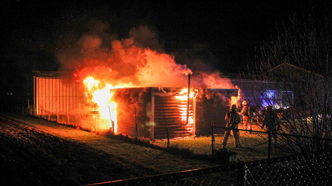 Brand in schuur IJsselmuiden