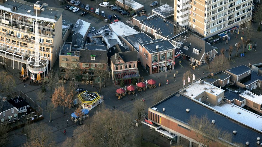 Het Marktplein in Emmen (archieffoto)