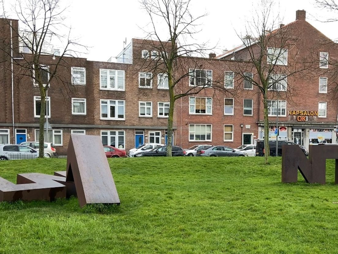 Deel van het monument in Park 1943: de cijfers 31 3