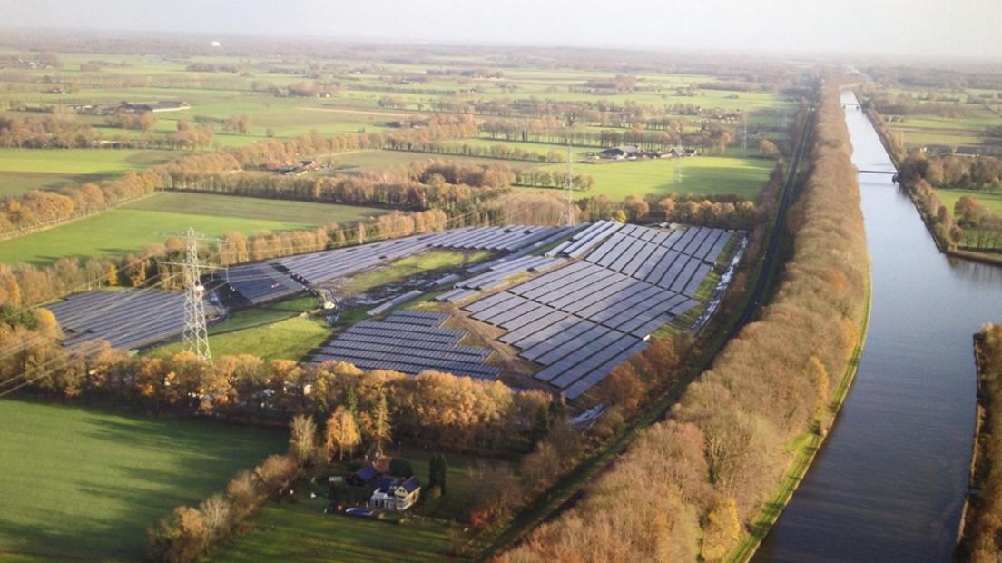 Luchtfoto Zonnepark Armhoede