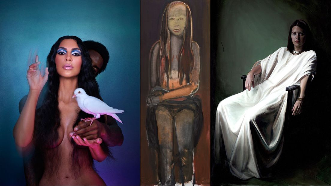 Verbeeldingen van Maria Magdalena door David LaChapelle (2018), Marlene Dumas (1995) en Egbert Modderman (2020).