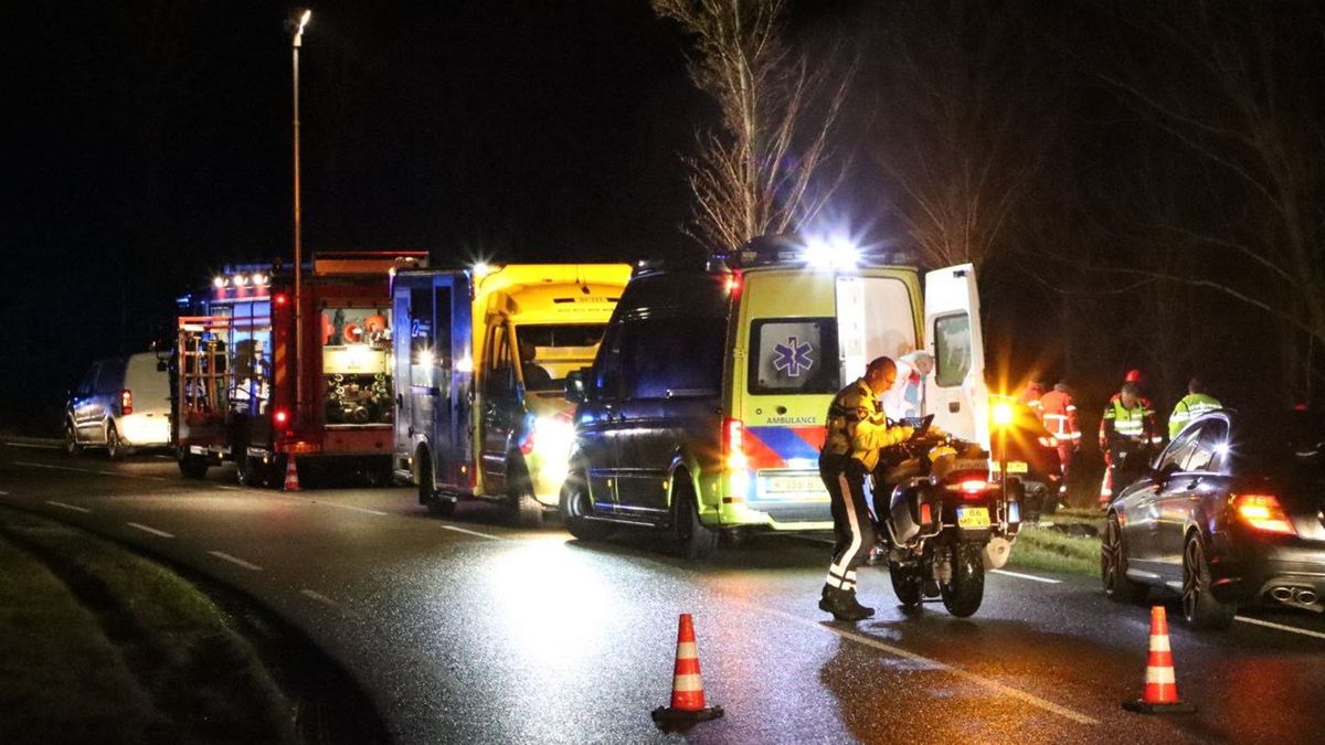 Drie gewonden bij eenzijdig ongeluk op N388 bij Grijpskerk