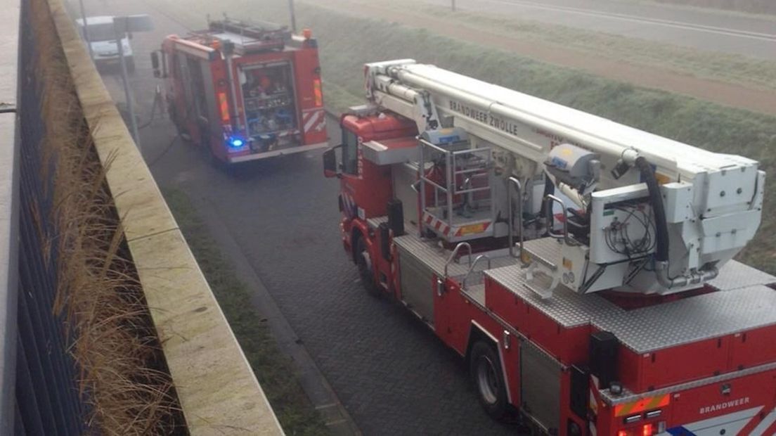 Brandweer bij Windesheim
