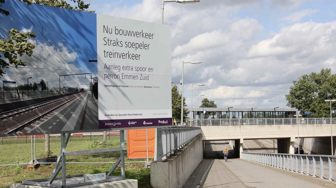 ProRail is begonnen met de aanpak van station Emmen Zuid (Rechten: ProRail)