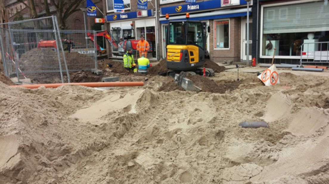 Gaslek in centrum Elst gedicht
