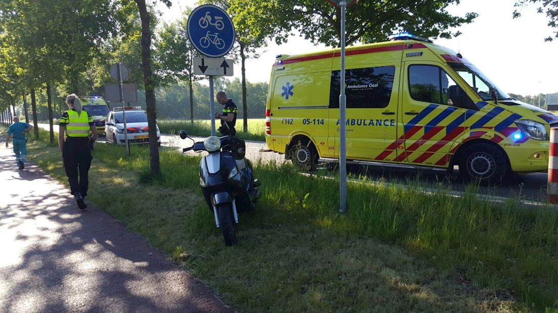Scooterrijder gewond in Usselo