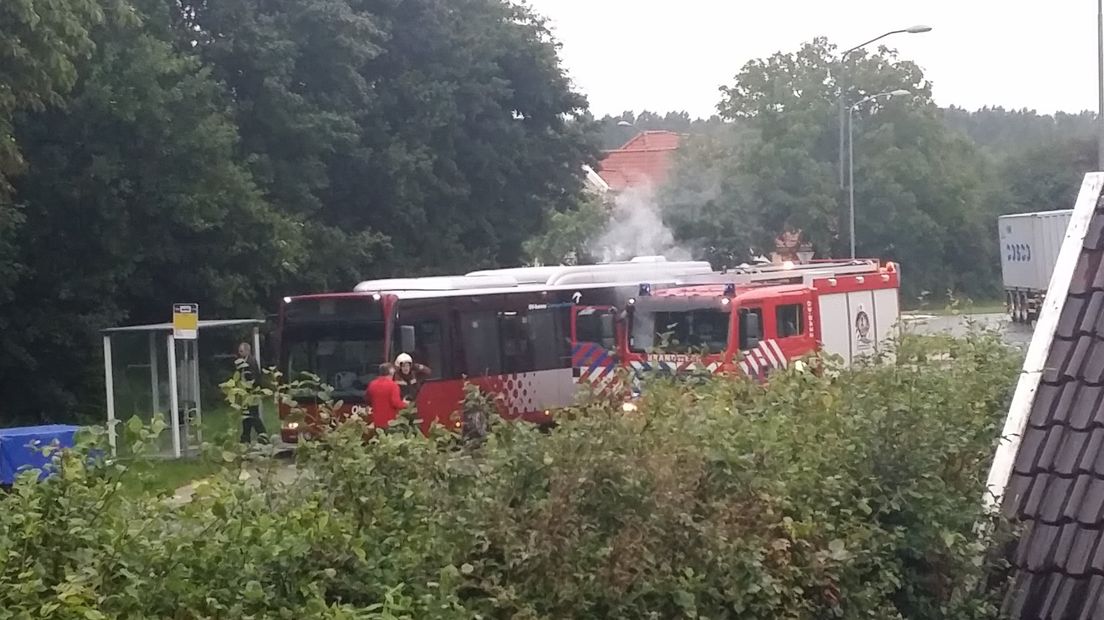 Margreet de Vries zag de brandende bus vanuit haar huis