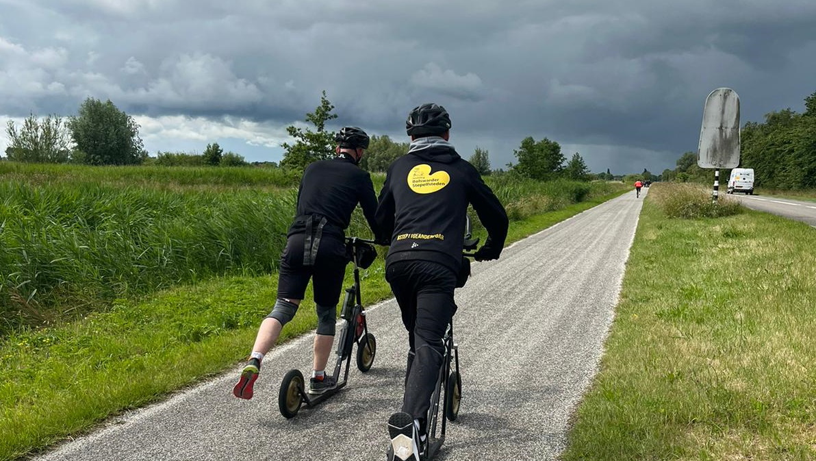 Zo nu en dan is het even droog, maar de zwarte wolken zeggen genoeg