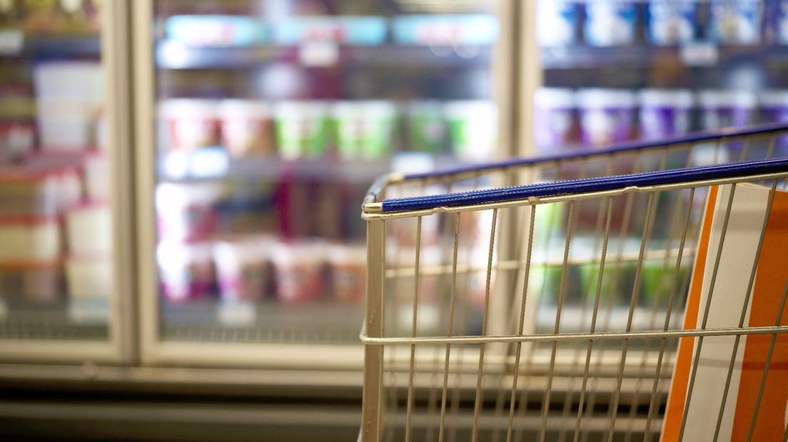 Beeld uit een supermarkt