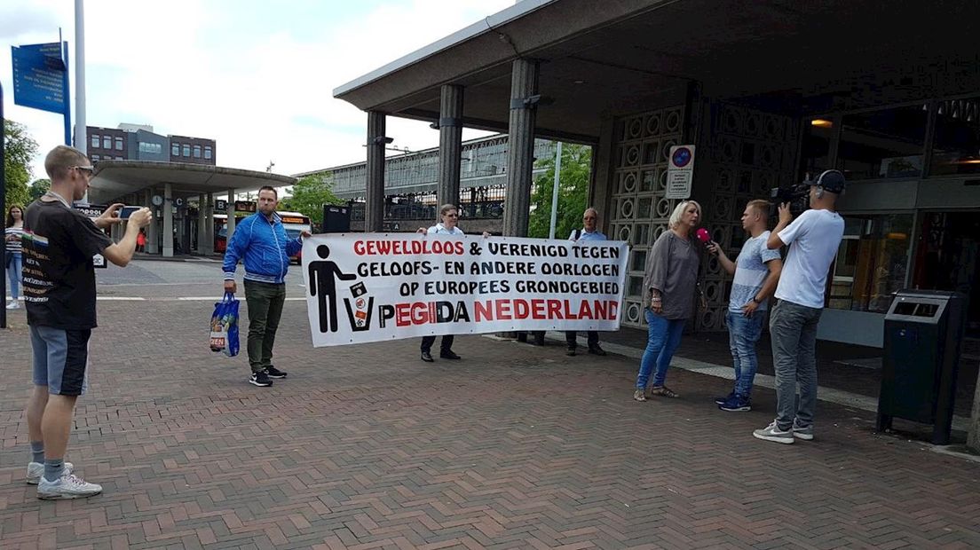 Protest Pegida in Hengelo