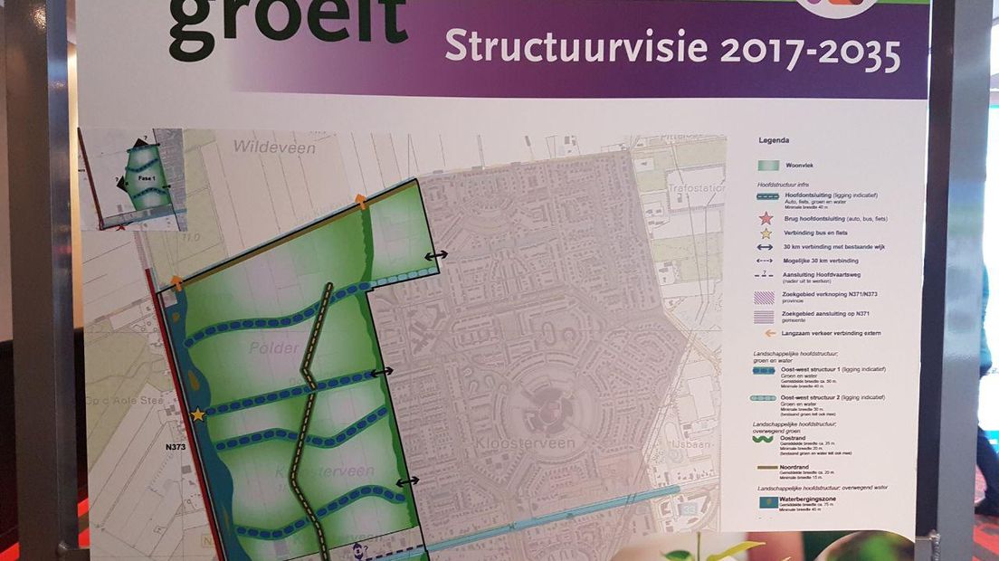 De plannen voor Kloosterveen (Rechten: RTV Drenthe / Jasmijn Wijnbergen)