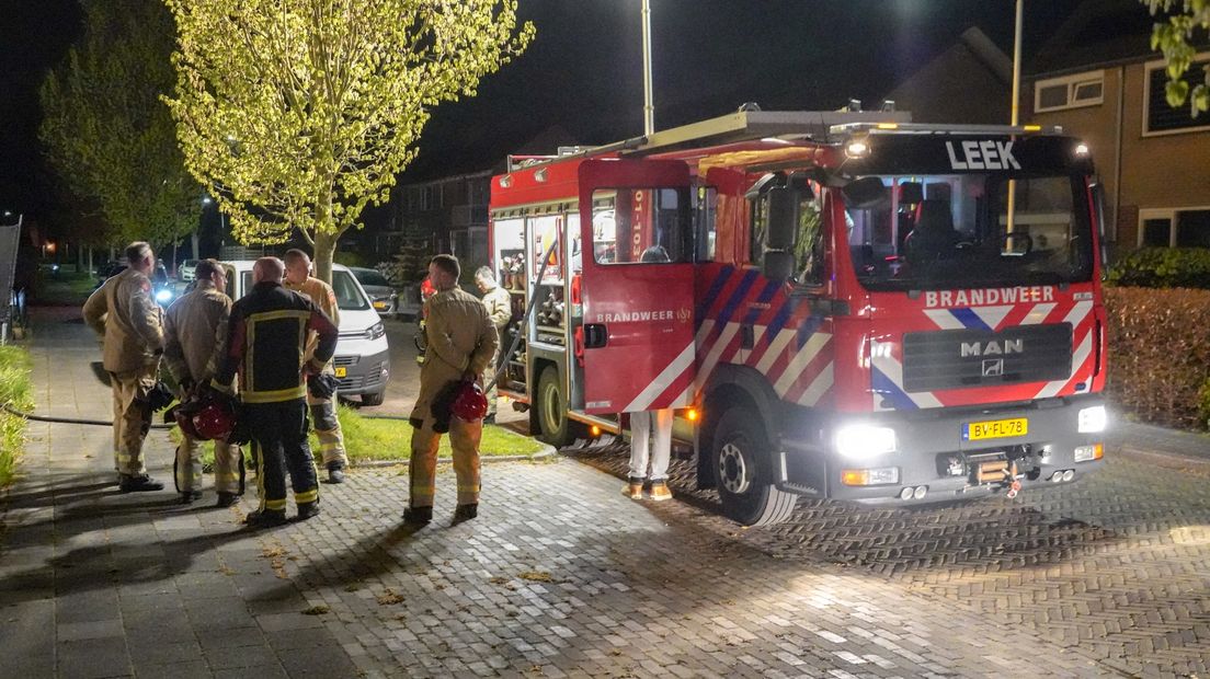 De brandweer in Nietap