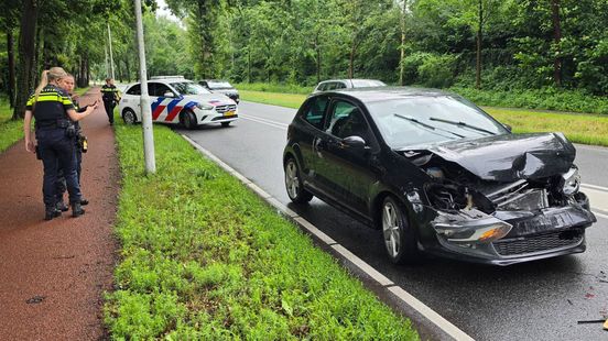 Forse aanrijding bij stoplicht in Wageningen