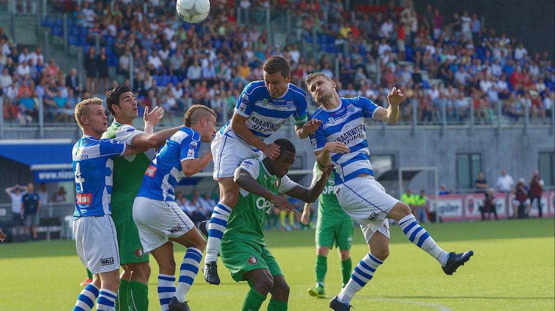 PEC met Van Polen, Saymak en Drost won in 2013 van Feyenoord op dag 1