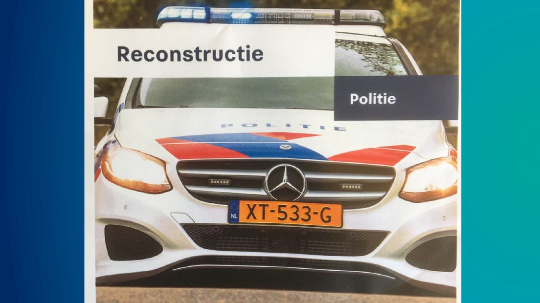 De flyer die de omwonenden in de bus kregen naar aanleiding van de videoreconstructie