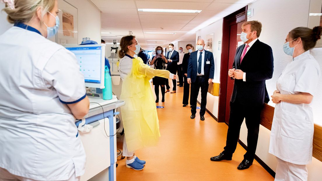 Koning Willem-Alexander bezoekt het Haaglanden Medisch Centrum Westeinde