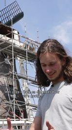 Molen Diever in de steigers