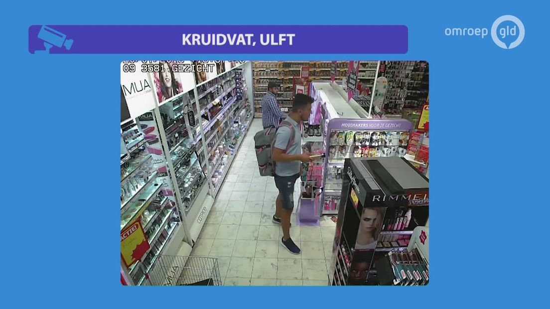 Bij een filiaal van Kruidvat in Ulft wordt voor honderden euro's gestolen. Een man krijgt daarbij hulp van een handlanger.