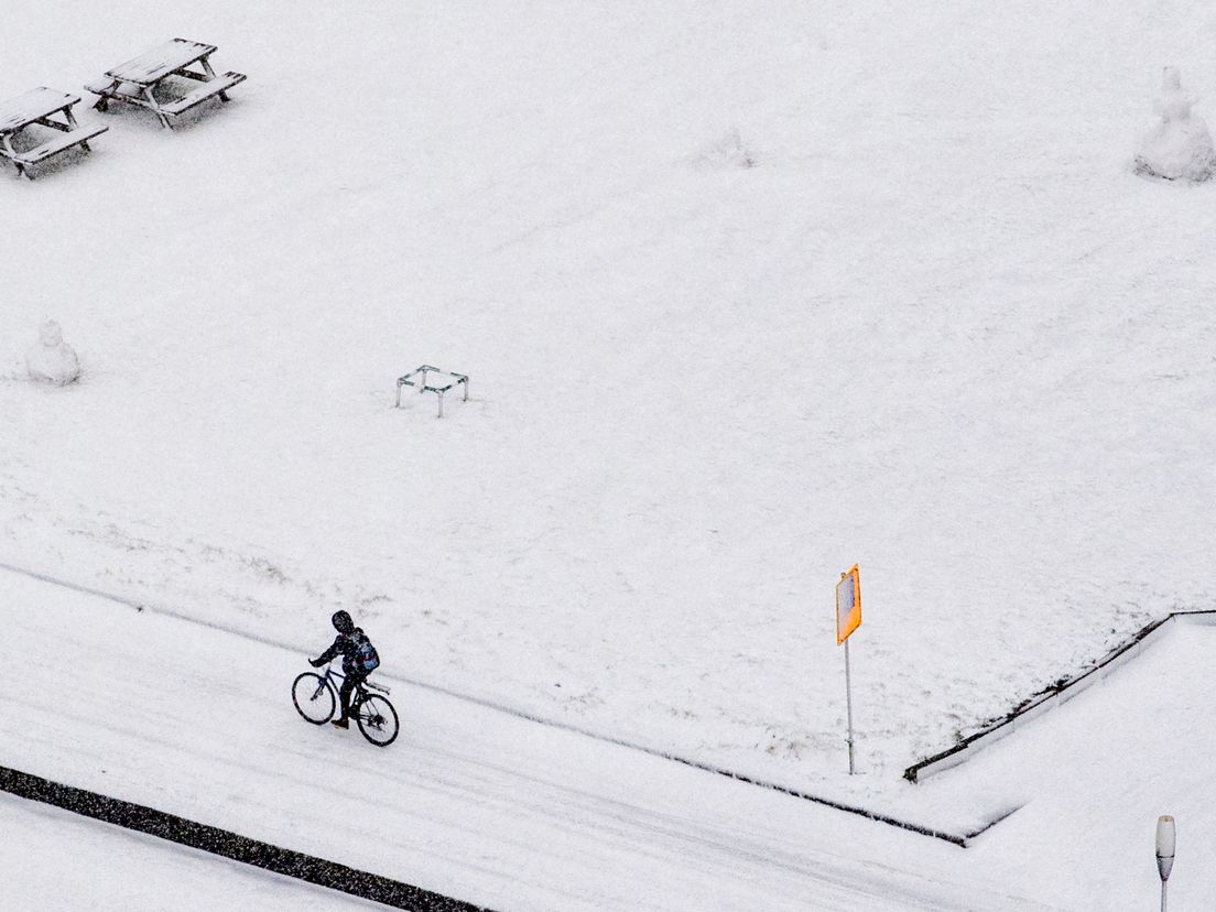 Rotterdam gehuld in sneeuw, begin december vorig jaar.