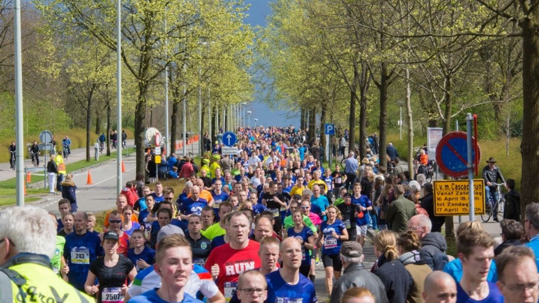 Bij de Cascaderun in Hoogeveen worden zondag 8000 deelnemers verwacht (Rechten: Kim Stellingwerf)
