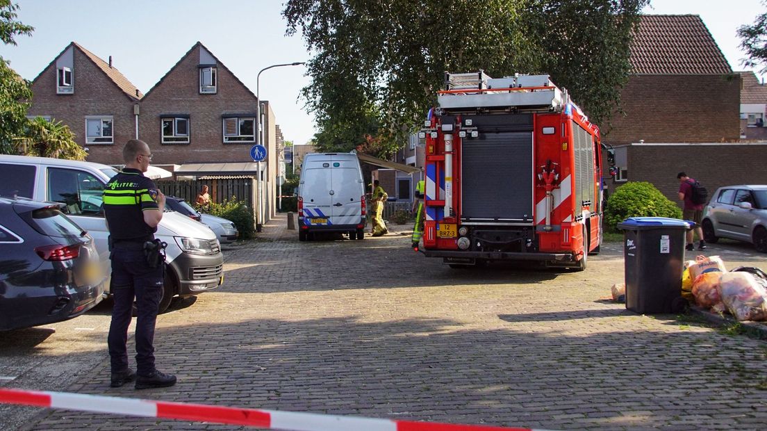 De hulpdiensten zijn aanwezig.