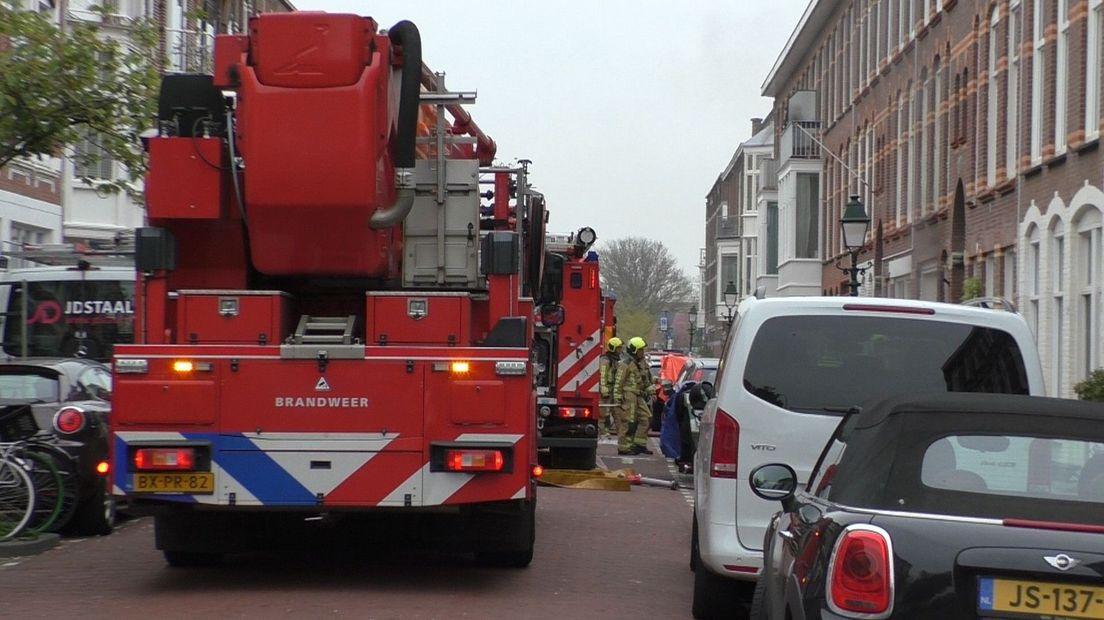 De brand woedde vrijdagmorgen in de Copernicusstraat