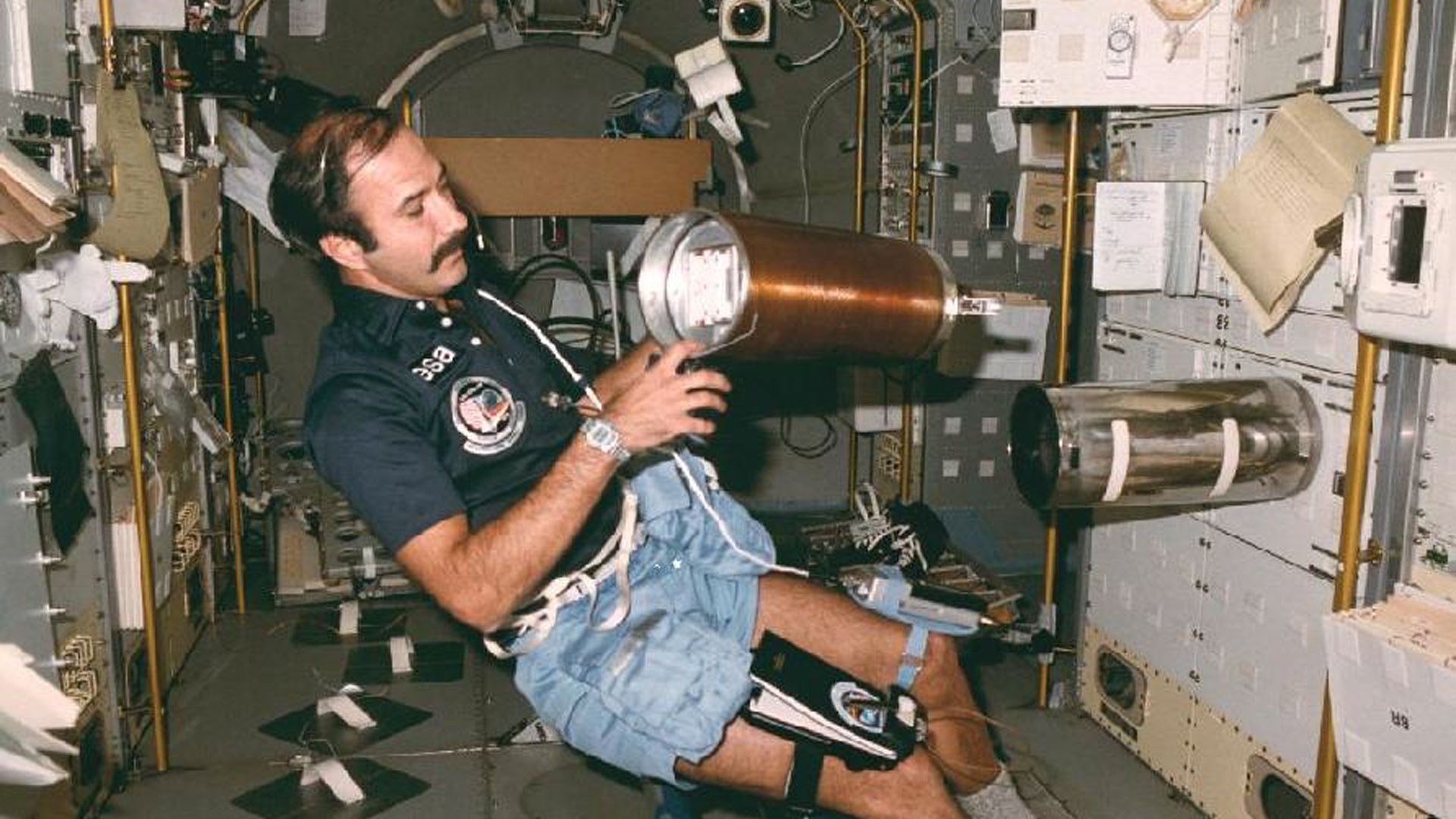 Wubbo Ockels in de ruimte