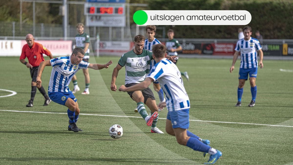Uitslagen amateurvoetbal zaterdag 26 september