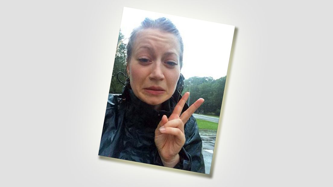 De foto die Anne in Baarn naar haar vriend stuurde.