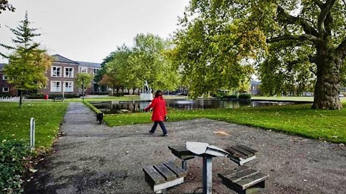 Plek waar het skatepark moet komen