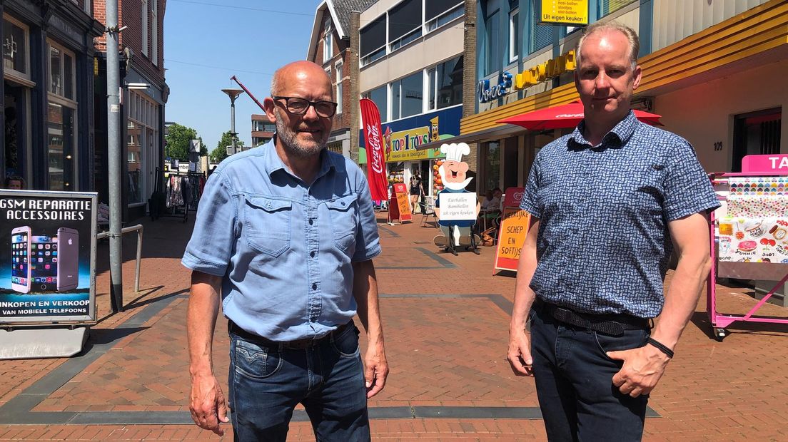 Chris de Raaf en Peter Schulingkamp van de City Club Winschoten