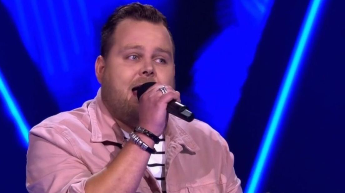 Jasper Wever tijdens The Blind Auditions in The Voice of Holland (Rechten: Screenshot The Voice of Holland)