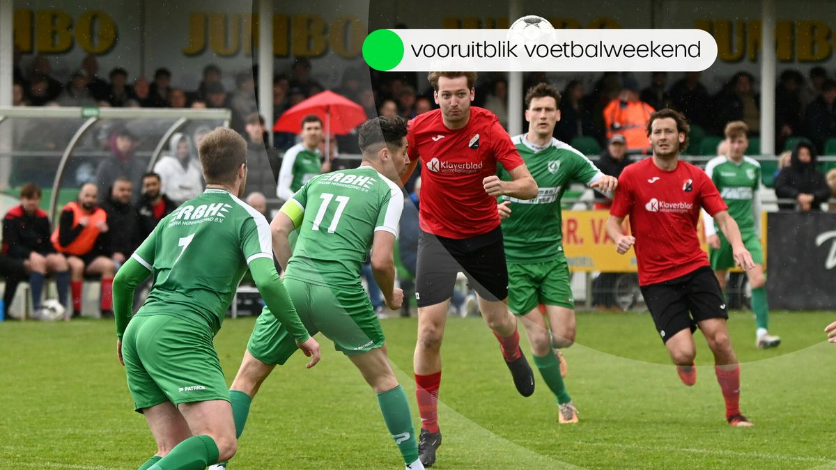 Deze wedstrijden worden dit weekend gespeeld in het amateurvoetbal