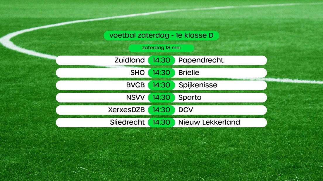 Programma 1e klasse D, swipe voor stand