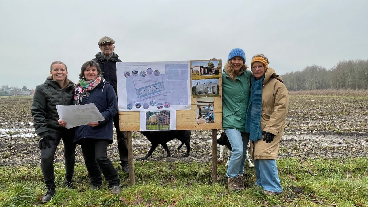 Moniek (36) uit Ter Apelkanaal bouwde haar eigen tiny house en gaat wonen in Gasselternijveen