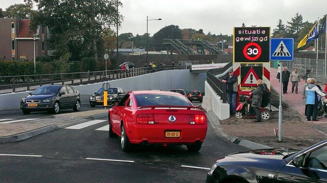 De tunnel voor autoverkeer ging afgelopen weekend open