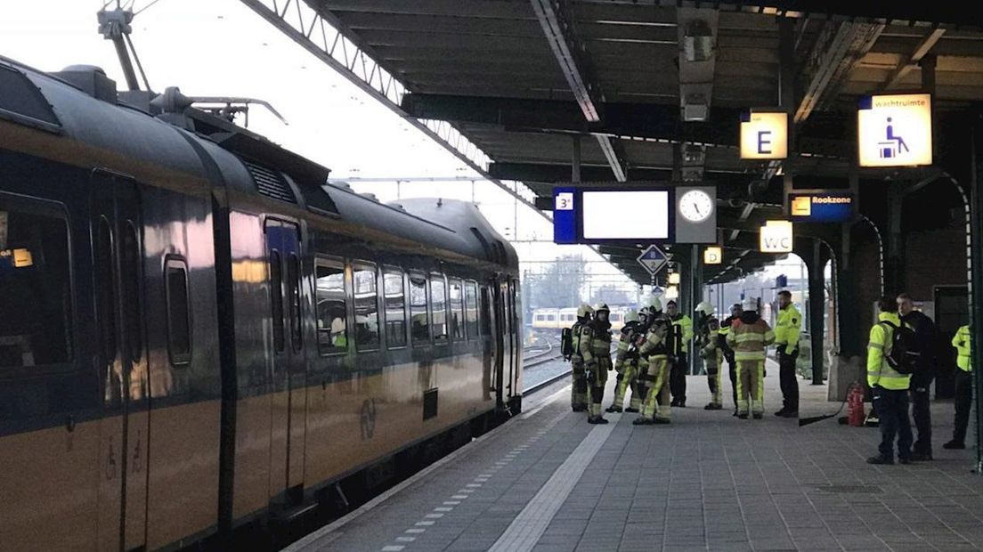 Brandje in trein snel geblust