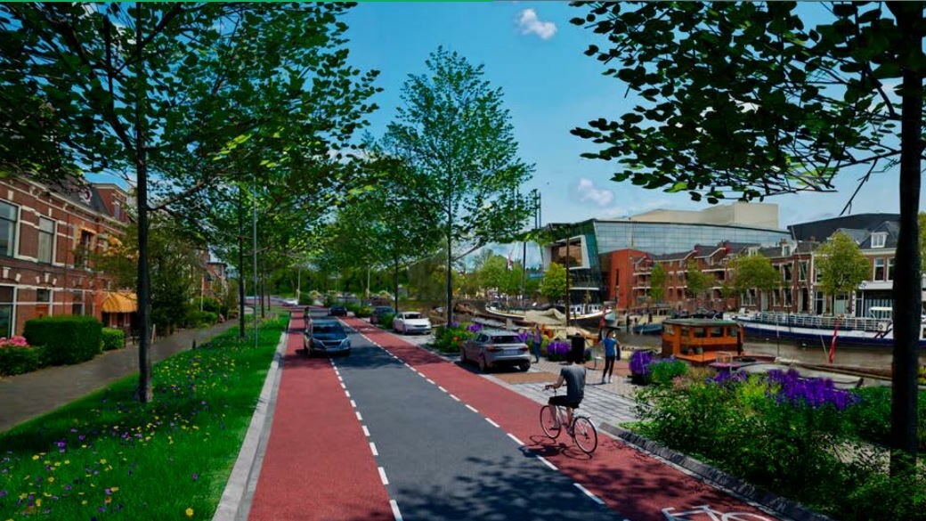 Sa komt de Westersingel derút te sjen