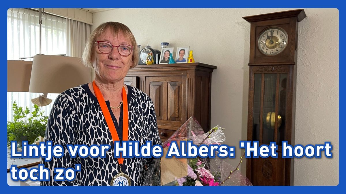 Een lintje voor Hilde Albers: 'Ik vind het prachtig!'