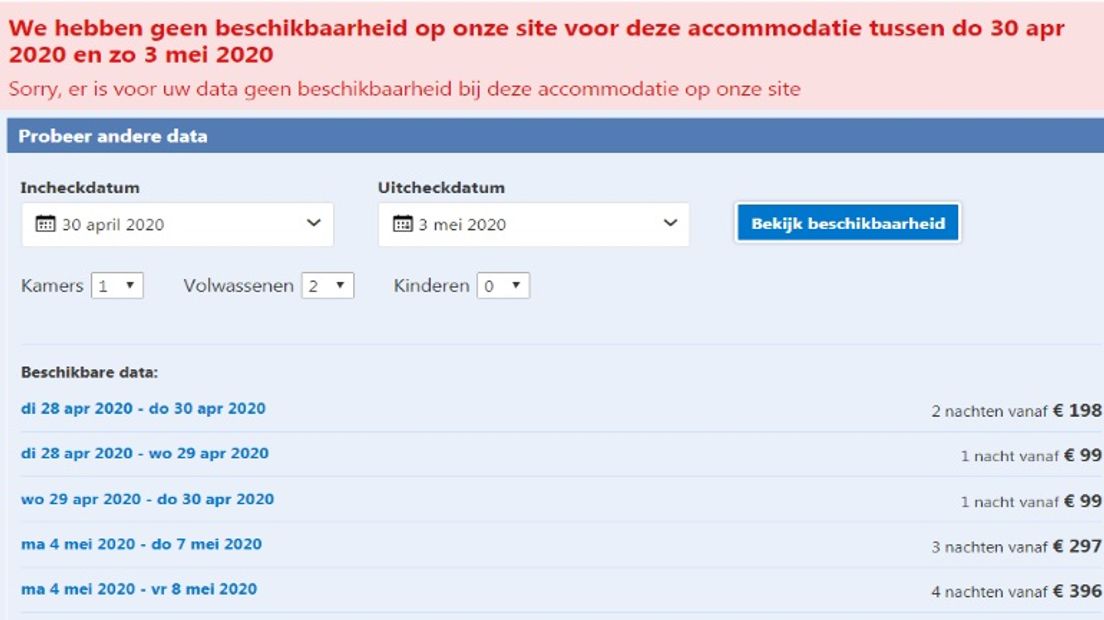 Er lijkt nergens een hotelkamer beschikbaar in de regio Assen tussen 30 april en 3 mei (Rechten: RTV Drenthe / Margriet Benak)