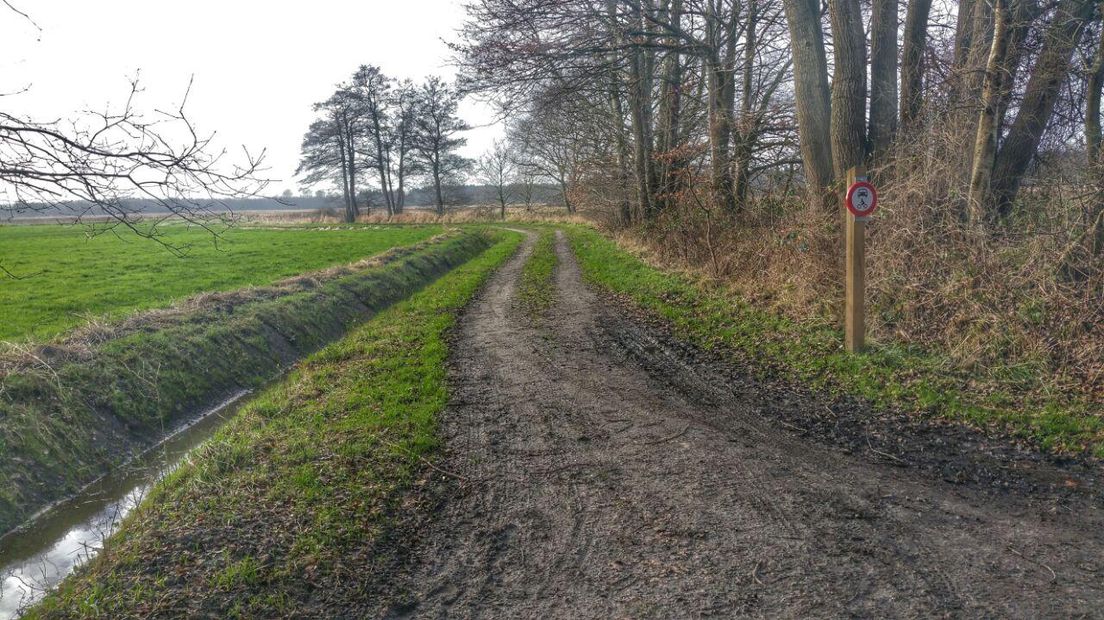 Een deel van het parcours bij Zuidvelde
(Rechten: Janet Oortwijn / RTV Drenthe)